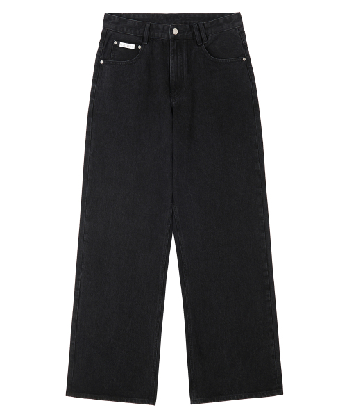DECET（デケト）の「[CALIK DENIM]Mid Rise Wide Jeans DCPT027PBlack（デニムパンツ・レディース・その他・26/28/30/32/34）」の3枚目の写真