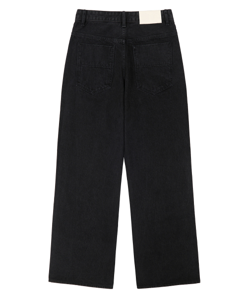 DECET（デケト）の「[CALIK DENIM]Mid Rise Wide Jeans DCPT027PBlack（デニムパンツ・レディース・その他・26/28/30/32/34）」の4枚目の写真