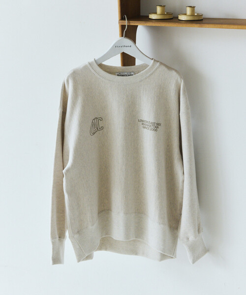 Americana × Firsthand/アメリカーナ 別注 ダブルプリント クルー