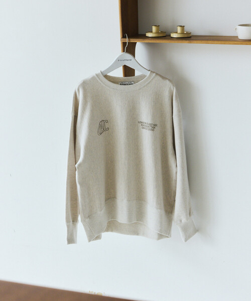 AMERICANA（アメリカーナ）の「Americana × Firsthand/アメリカーナ 別注 ダブルプリント クルーネックスウェット / ロゴプリント（スウェット・レディース・ブルーグリーン/ダークブラウン/オフホワイト・ONE SIZE）」の18枚目の写真