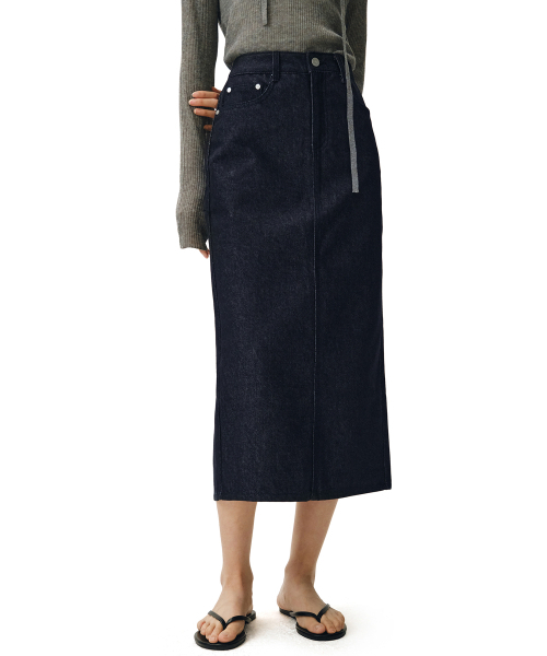 DECET WOMEN(デケット ウーマン)の「シグネチャーロングスカート DCSK003CPインディゴ(スカート・レディース・その他・SMALL/MEDIUM/LARGE/X-SMALL)」の3枚目の写真