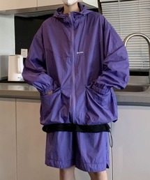 link lot（リンクロット）の「【26春夏新作アイテム】【セットアップ】ナイロンフードブルゾン×ナイロンショーツ（セットアップ）」