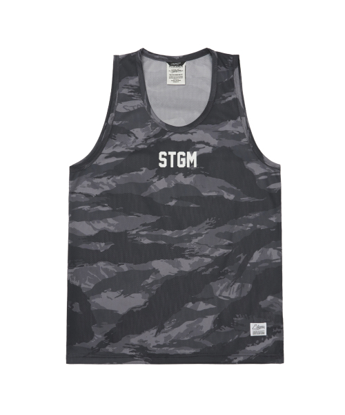 STIGMA(スティグマ)の「メッシュ オーバーサイズ ノースリーブ タイガー カモフラージュ(Tシャツ/カットソー・メンズ・その他・MEDIUM/LARGE/X-LARGE)」の1枚目の写真