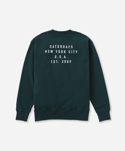 Saturdays NYC（サタデーズ ニューヨークシティ ）の「Bowery Established Crew Sweatshirt（スウェット・メンズ・ブラック/ブラウン/グリーン・L/M/S）」の3枚目の写真