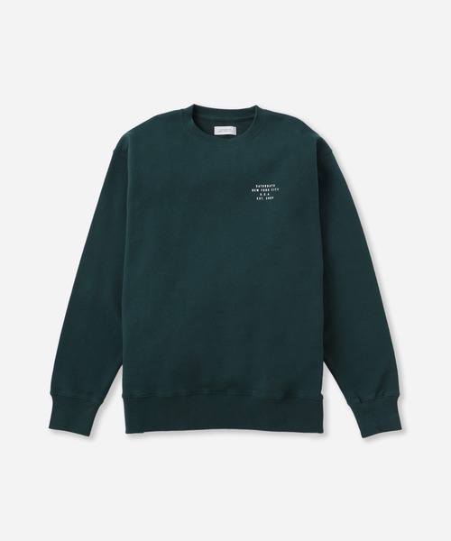 Saturdays NYC（サタデーズ ニューヨークシティ ）の「Bowery Established Crew Sweatshirt（スウェット・メンズ・ブラック/ブラウン/グリーン・L/M/S）」の5枚目の写真