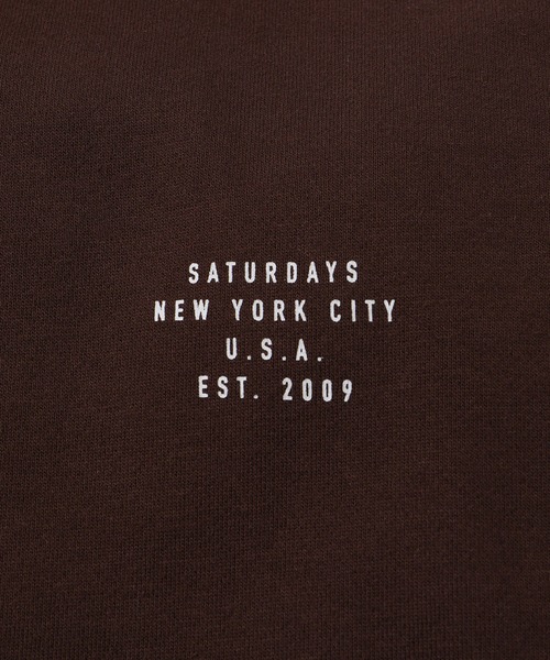 Saturdays NYC（サタデーズ ニューヨークシティ ）の「Bowery Established Crew Sweatshirt（スウェット・メンズ・ブラック/ブラウン/グリーン・L/M/S）」の6枚目の写真
