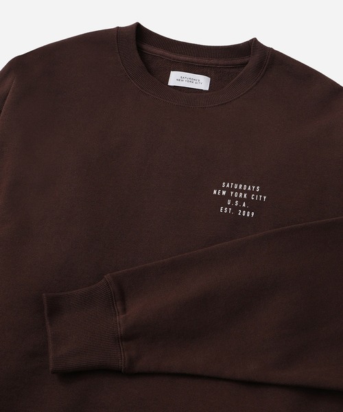 Saturdays NYC（サタデーズ ニューヨークシティ ）の「Bowery Established Crew Sweatshirt（スウェット・メンズ・ブラック/ブラウン/グリーン・L/M/S）」の13枚目の写真