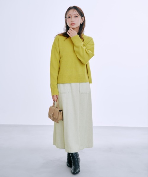 COHINA（コヒナ）の「ミックスツイードスカート 【低身長・小柄女性】（スカート・レディース・ブルー/ホワイト・S-Regular/XS-Regular/S-Short/XS-Short）」の5枚目の写真