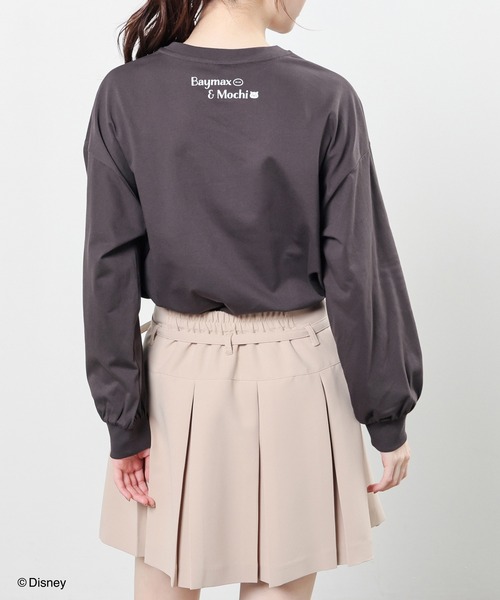 Honeys（ハニーズ）の「ディズニー／ゆるＴシャツ（Tシャツ/カットソー・レディース・ホワイト系1/ピンク系1/オートミール/スミクロ/サックスブルー系1・L/LL/M/S/SS）」の13枚目の写真