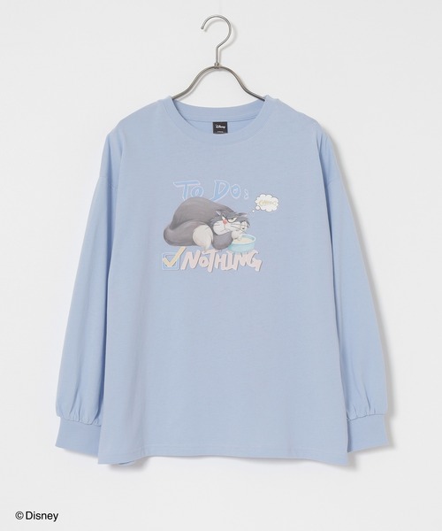 Honeys（ハニーズ）の「ディズニー／ゆるＴシャツ（Tシャツ/カットソー・レディース・ホワイト系1/ピンク系1/オートミール/スミクロ/サックスブルー系1・L/LL/M/S/SS）」の20枚目の写真