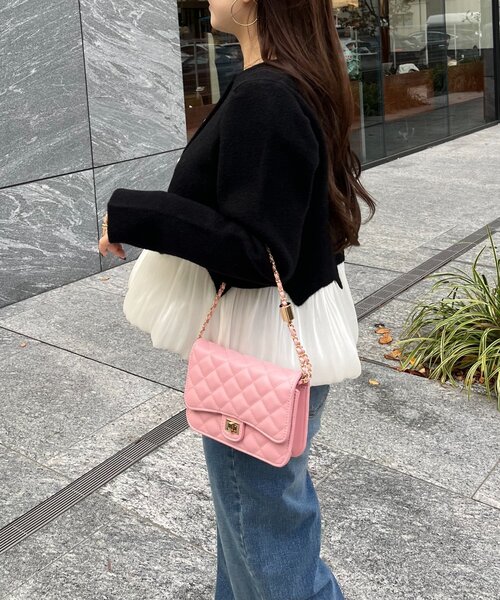 prose verse(プロズヴェール)の「裾バルーンパールボタンドッキングペプラムニット(カーディガン/ボレロ・レディース・ブラック・LARGE/MEDIUM)」の14枚目の写真