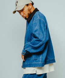 BIG MIKE（ビッグマイク）の「BIG MIKE ビッグマイク / 26春夏新作 セットアップ対応 デニム トラッカージャケット 襟コーデュロイ //// 102616200（デニムジャケット）」