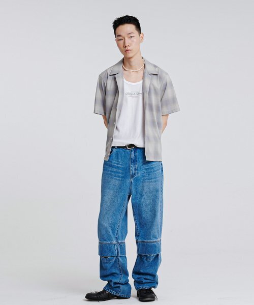 ANYTIME LOREAK(エニタイムロレーク)の「Cosmos Denim Pants-BLUE(デニムパンツ・レディース・その他・SMALL/LARGE)」の1枚目の写真