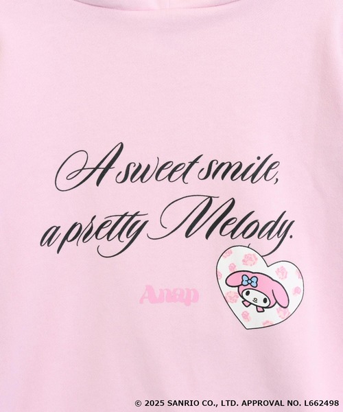 ANAP GｉRL（アナップガール）の「ANAP GiRL ×【 マイメロディ 】ファー耳付きフーディー ビッグ スウェット パーカー（パーカー・キッズ・ライトピンク・M/S/XS）」の21枚目の写真