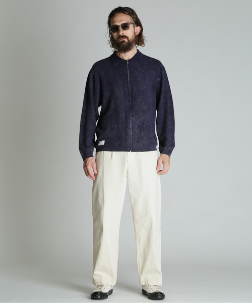 schott（ショット）の「Schott/ショット/SUMMER CARDIGAN/サマー カーディガン（カーディガン/ボレロ・メンズ・ブラック/ネイビー・M/L/XL）」の3枚目の写真