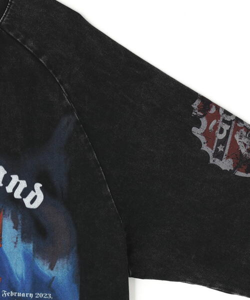 DANKE SCHON（ダンケシェーン）の「DankeSchon/ダンケシェーン/CHEMICAL RAGLAN LST RIKERS（Tシャツ/カットソー・メンズ・ブラック・M/L）」の4枚目の写真