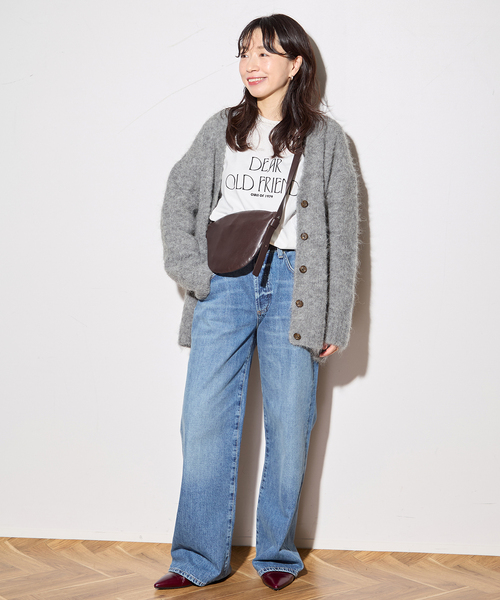 journal standard L'essage(ジャーナルスタンダードレサージュ)の「アルパカMIXカーディガン(カーディガン/ボレロ・レディース・チャコールグレー/モスグリーン・FREE)」の3枚目の写真