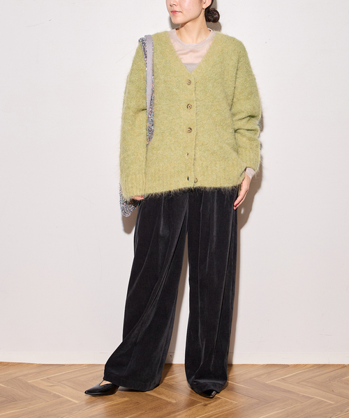 journal standard L'essage(ジャーナルスタンダードレサージュ)の「アルパカMIXカーディガン(カーディガン/ボレロ・レディース・チャコールグレー/モスグリーン・FREE)」の9枚目の写真