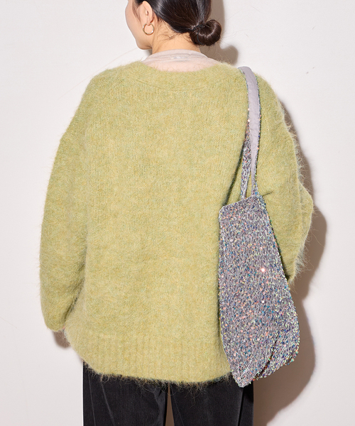 journal standard L'essage(ジャーナルスタンダードレサージュ)の「アルパカMIXカーディガン(カーディガン/ボレロ・レディース・チャコールグレー/モスグリーン・FREE)」の14枚目の写真