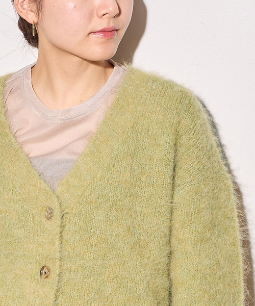 journal standard L'essage(ジャーナルスタンダードレサージュ)の「アルパカMIXカーディガン(カーディガン/ボレロ・レディース・チャコールグレー/モスグリーン・FREE)」の15枚目の写真