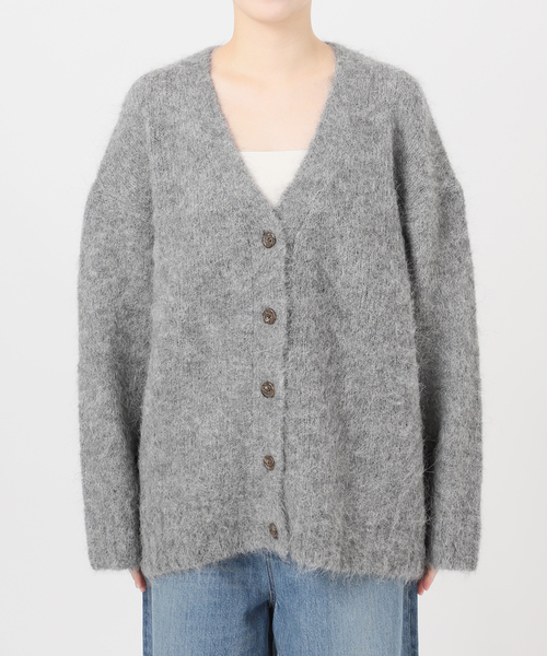 journal standard L'essage(ジャーナルスタンダードレサージュ)の「アルパカMIXカーディガン(カーディガン/ボレロ・レディース・チャコールグレー/モスグリーン・FREE)」の16枚目の写真