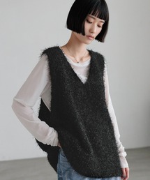 LOWRYS FARM | チュールシャギーベスト 638101(ベスト)