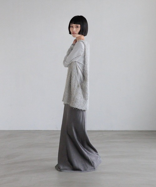 LOWRYS FARM（ローリーズファーム）の「チュールシャギーベスト　638101（ベスト・レディース・グレー/アイボリー/ブラック・FREE）」の18枚目の写真