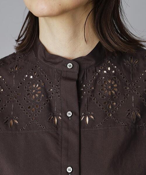 TICCA(ティッカ)の「TICCA(ティッカ)レースフレンチシャツ(シャツ/ブラウス・レディース・グレー系その他/ブラック・00)」の6枚目の写真