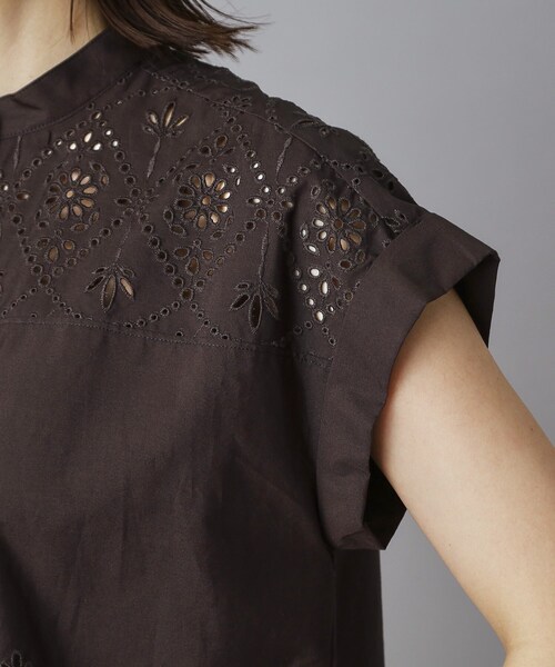 TICCA(ティッカ)の「TICCA(ティッカ)レースフレンチシャツ(シャツ/ブラウス・レディース・グレー系その他/ブラック・00)」の7枚目の写真