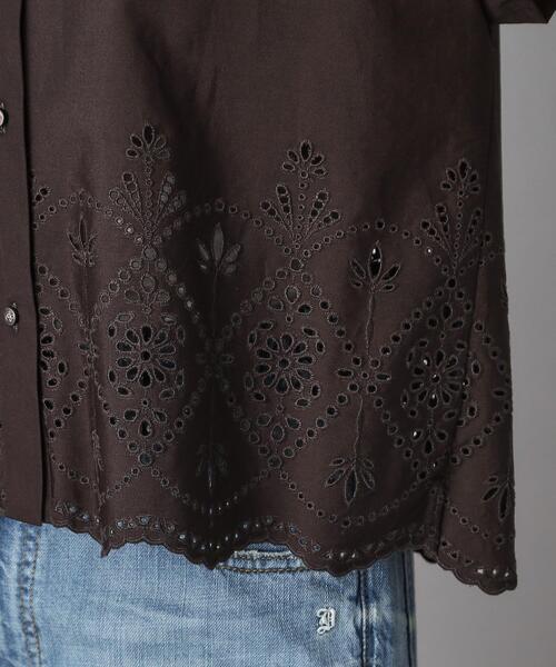 TICCA(ティッカ)の「TICCA(ティッカ)レースフレンチシャツ(シャツ/ブラウス・レディース・グレー系その他/ブラック・00)」の8枚目の写真