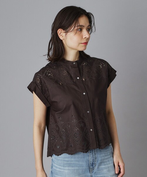 TICCA(ティッカ)の「TICCA(ティッカ)レースフレンチシャツ(シャツ/ブラウス・レディース・グレー系その他/ブラック・00)」の10枚目の写真