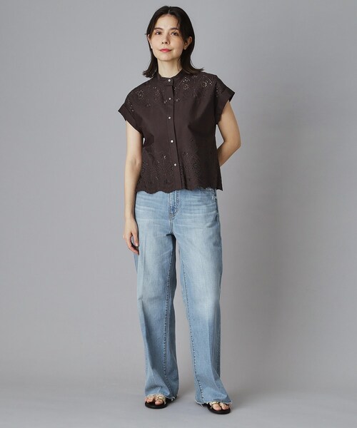 TICCA(ティッカ)の「TICCA(ティッカ)レースフレンチシャツ(シャツ/ブラウス・レディース・グレー系その他/ブラック・00)」の11枚目の写真