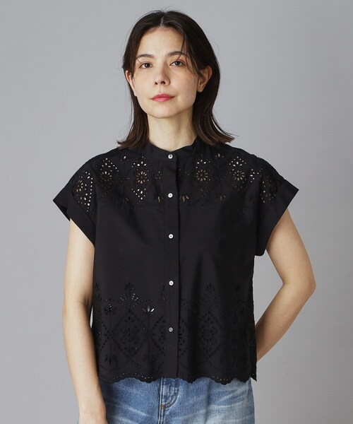 TICCA(ティッカ)の「TICCA(ティッカ)レースフレンチシャツ(シャツ/ブラウス・レディース・グレー系その他/ブラック・00)」の13枚目の写真