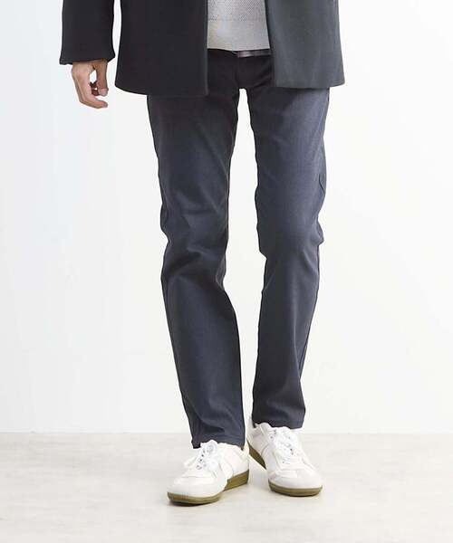 MEN'S MELROSE（メンズメルローズ）の「メランジピンヘッドハイパースリムテーパードパンツ（チノパンツ・メンズ・ライトベージュ/チャコールグレー/ネイビー/ブラウン・2/4/5/3）」の4枚目の写真