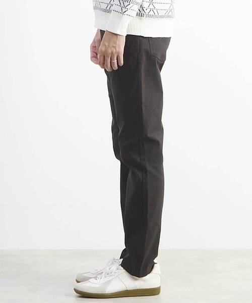 MEN'S MELROSE（メンズメルローズ）の「メランジピンヘッドハイパースリムテーパードパンツ（チノパンツ・メンズ・ライトベージュ/チャコールグレー/ネイビー/ブラウン・2/4/5/3）」の6枚目の写真