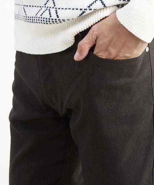 MEN'S MELROSE（メンズメルローズ）の「メランジピンヘッドハイパースリムテーパードパンツ（チノパンツ・メンズ・ライトベージュ/チャコールグレー/ネイビー/ブラウン・2/4/5/3）」の9枚目の写真