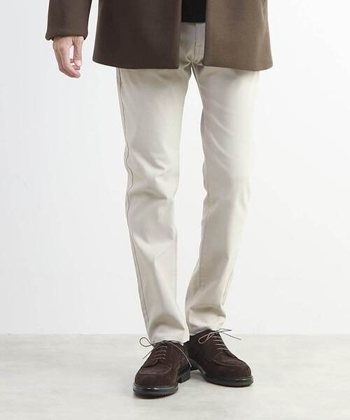 MEN'S MELROSE（メンズメルローズ）の「メランジピンヘッドハイパースリムテーパードパンツ（チノパンツ・メンズ・ライトベージュ/チャコールグレー/ネイビー/ブラウン・2/4/5/3）」の15枚目の写真