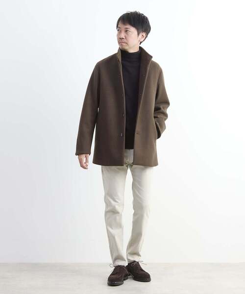 MEN'S MELROSE（メンズメルローズ）の「メランジピンヘッドハイパースリムテーパードパンツ（チノパンツ・メンズ・ライトベージュ/チャコールグレー/ネイビー/ブラウン・2/4/5/3）」の18枚目の写真