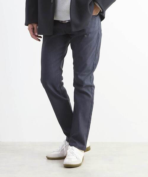 MEN'S MELROSE（メンズメルローズ）の「メランジピンヘッドハイパースリムテーパードパンツ（チノパンツ・メンズ・ライトベージュ/チャコールグレー/ネイビー/ブラウン・2/4/5/3）」の19枚目の写真