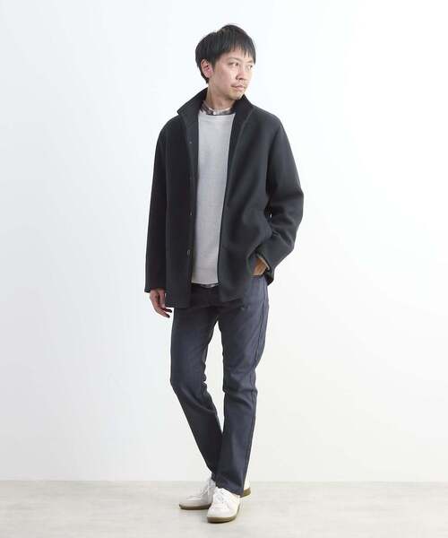 MEN'S MELROSE（メンズメルローズ）の「メランジピンヘッドハイパースリムテーパードパンツ（チノパンツ・メンズ・ライトベージュ/チャコールグレー/ネイビー/ブラウン・2/4/5/3）」の21枚目の写真