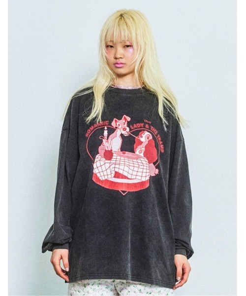 トップス little sunny bite disney long tee little sunny bite Disney collection / lady & tramp long tee 【公式