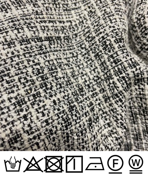 PICCIN(ピッチン)の「ストレッチツイードワイドパンツ(その他パンツ・レディース・ベージュ/ブラック・S/M)」の20枚目の写真
