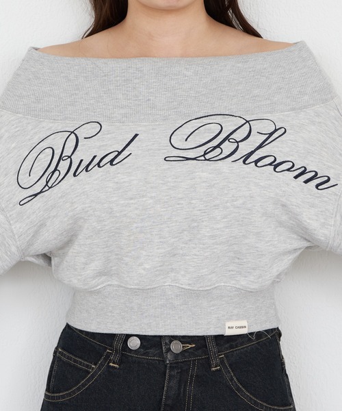 RAY CASSIN（レイカズン）の「【セットアップで着られる】ピグメントオフショルショートスウェット（スウェット・レディース・ブラウン系その他2/グレー/ベージュ系その他2・FREE）」の20枚目の写真