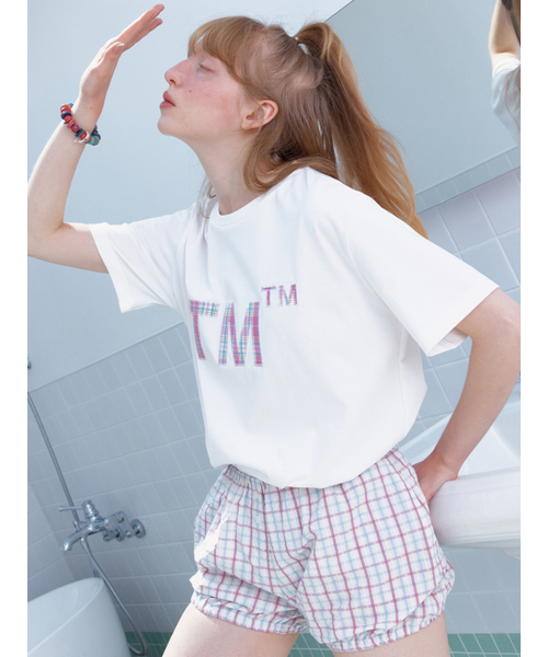 TILDA MA TILDA（チルダマチルダ）の「TM パッチワークTシャツ_ピンク（Tシャツ/カットソー・レディース・その他・FREE）」の2枚目の写真