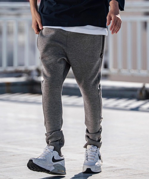 CAMBIO(カンビオ)の「mp14535-Waterproof Zipper Cardboard Knit Pants ダンボールニットパンツ(2026GIM-003)(スウェットパンツ・メンズ・ブラック/グレイッシュベージュ/チャコール・S/M/L)」の3枚目の写真