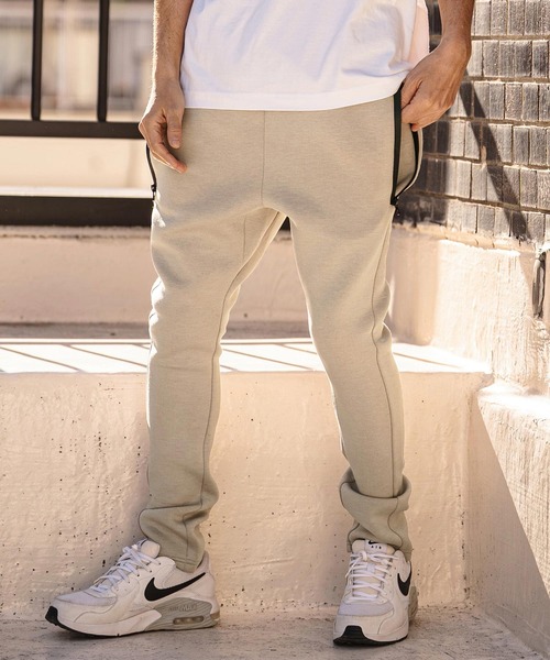 CAMBIO(カンビオ)の「mp14535-Waterproof Zipper Cardboard Knit Pants ダンボールニットパンツ(2026GIM-003)(スウェットパンツ・メンズ・ブラック/グレイッシュベージュ/チャコール・S/M/L)」の4枚目の写真