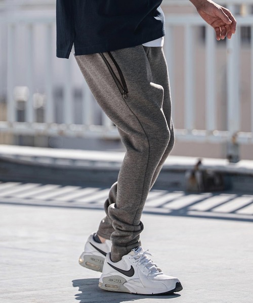 CAMBIO(カンビオ)の「mp14535-Waterproof Zipper Cardboard Knit Pants ダンボールニットパンツ(2026GIM-003)(スウェットパンツ・メンズ・ブラック/グレイッシュベージュ/チャコール・S/M/L)」の10枚目の写真