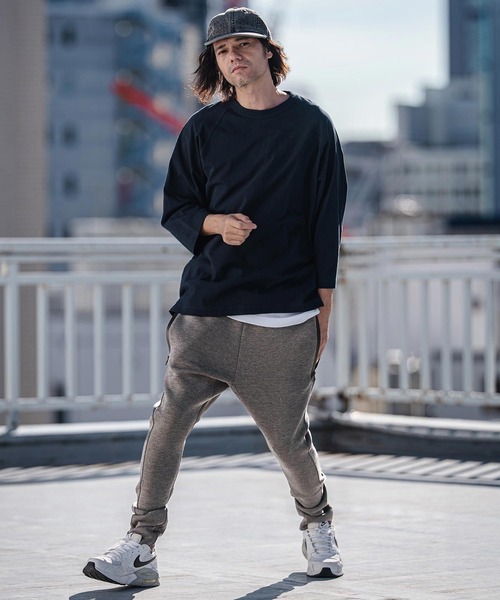 CAMBIO(カンビオ)の「mp14535-Waterproof Zipper Cardboard Knit Pants ダンボールニットパンツ(2026GIM-003)(スウェットパンツ・メンズ・ブラック/グレイッシュベージュ/チャコール・S/M/L)」の12枚目の写真