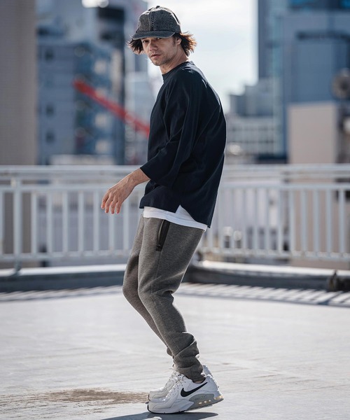 CAMBIO(カンビオ)の「mp14535-Waterproof Zipper Cardboard Knit Pants ダンボールニットパンツ(2026GIM-003)(スウェットパンツ・メンズ・ブラック/グレイッシュベージュ/チャコール・S/M/L)」の14枚目の写真