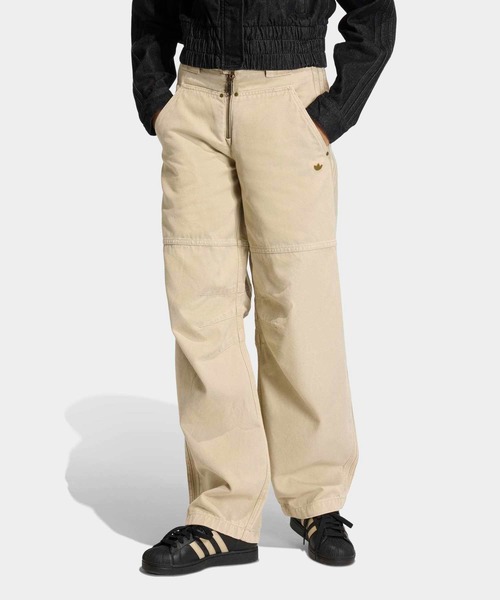 adidas（アディダス）の「キャンバス ルーズパンツ / アディダスオリジナルス adidas Originals（その他パンツ・レディース・ベージュ・24/30/25/30/26/30/27/30/28/30/29/30/30W 30L/31W 30L/32W 30L）」の9枚目の写真